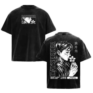 Retro Limited Creature In The Black Night T-shirt Casual Streetwear Unisex Top Music Heavy Metal Shirt Unisex Oversize Rock Band Washed Heavyweight Soft, Graphic Tee