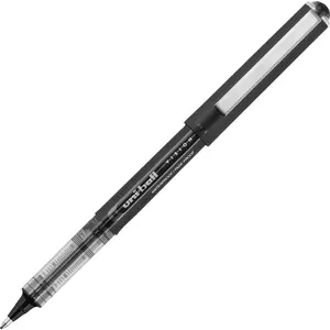 Uni-Ball UBC70128 1 mm Point Rollerball Pen, Black - Pack of 12