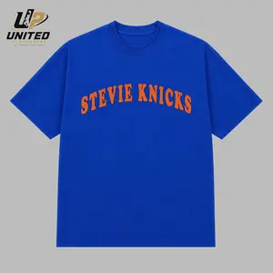Stevie Knicks Royal Blue T-Shirt, TS Inspired Fan Tee, Knicks Basketball Style Shirt, Orange Letter Graphic, Vintage Concert Game Day Gift For Fans, Unisex Top