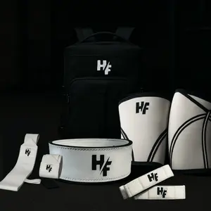 Hyprflex Lifting Performance Bundle (Lever belt - Knee Sleeves, Wrist Wraps, Straps, Gym Bag)