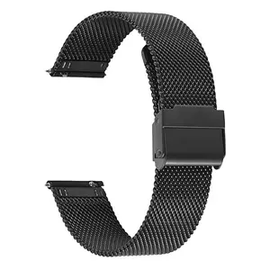 18/20/22mm stainless steel Milanese strap compatible with Amazfit Active/Active2/Bip5/Bip5 5 Unity/Bip6/balance 2/GTS3/GTS4/GTS 4 MINI/Samsung Galaxy Watch 7/5/6/4 40/44mm, replacement strap for Garmin/Huawei/Xiaomi strap accessories