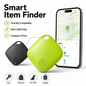 GPS Tracker for Dogs & Cats, Smart Pet Collar Tracker Works with Apple Find My, No Monthly Fee No SIM Card, Real-Time Location, IP68 Waterproof Ultra-Slim Anti-Lost Pet Tracker