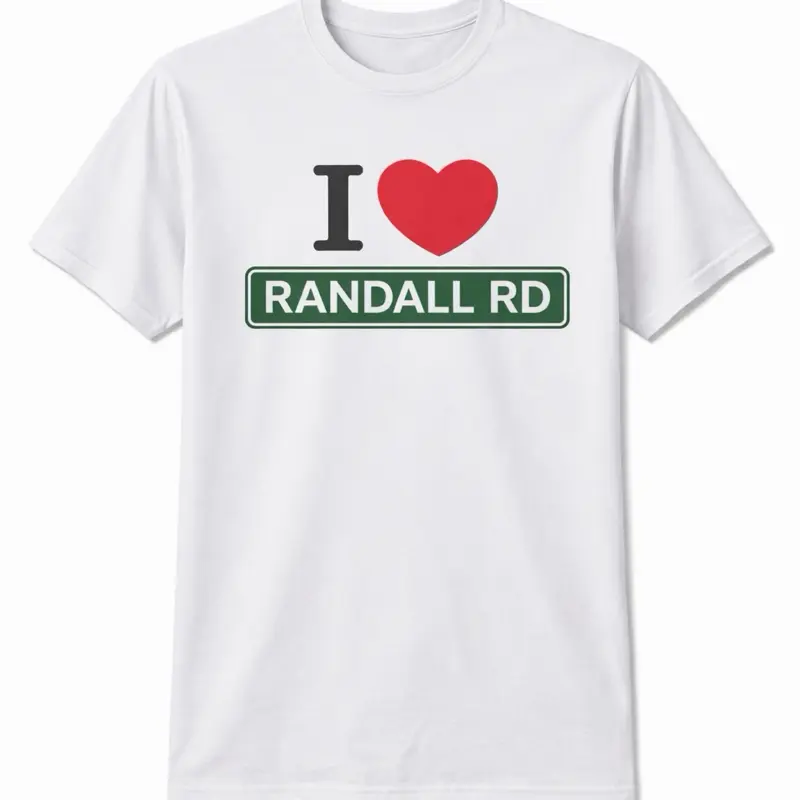 Cadillacjerry I Love Randall Rd collection graphic streetwear