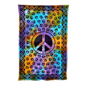 Peace Sign Tie Dye Tapestry