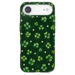 Lucky Clover Glitter iPhone Case