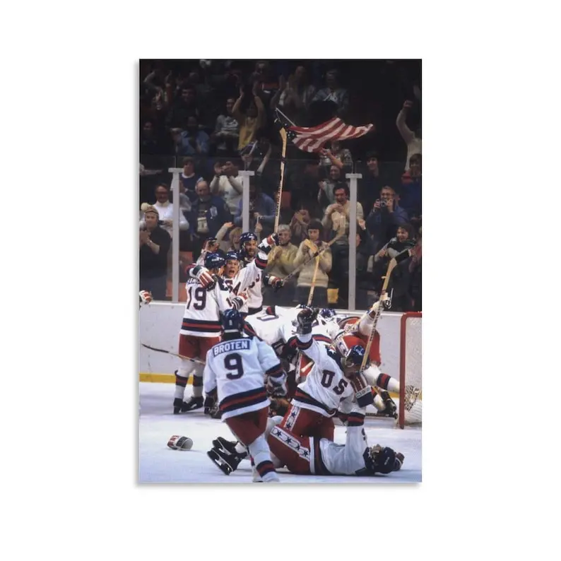 1980 USA Hockey Miracle on Ice Poster Home Art Wall Decoration Posters
