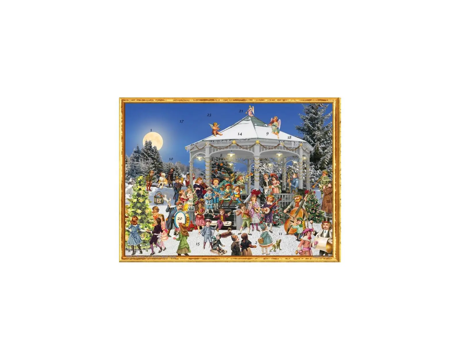 Richard Sellmer ADV70152 10.5 x 14.5 x 0.1 in. Advent Calendar Christmas at the Pavillion