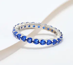 Diamonique Classics Full of Color Band Ring, Sterling Silver