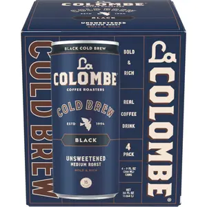 La Colombe Brazilian Cold Brew - 9 Fl. Oz. 4 Pack 100% Arabica, Single-Origin, Pressed Espresso Coffee, 15 Calories, Double-Filtered, Bold & Rich 120mg Natural Caffeine