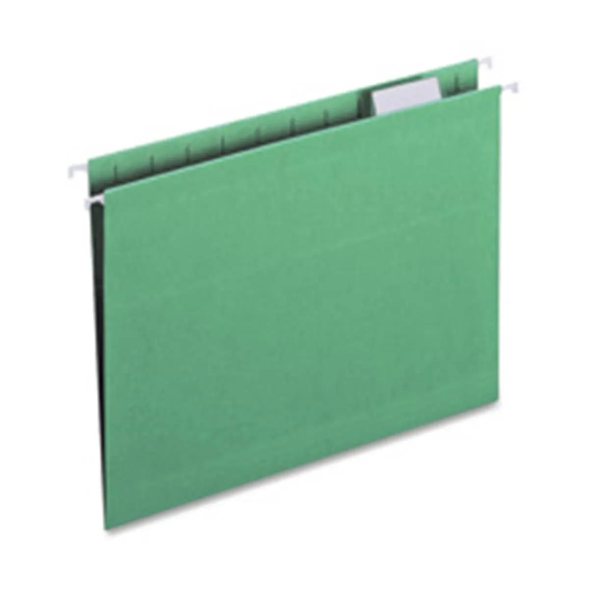 Smead SMD65001 Green Letter-Size Hanging File Folder - Vinyl 1/2 High Tabs, 1/5-Cut Tabs, Coated Rod Tips, 100% Recycled Material, 30% Post-Consumer Material, Recycled Paper Folders for Paper Storage, Vinyl Tabs, 100 Percent Recycled Material