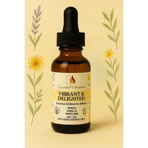 Vibrant Aromatherapy Essential Oil Diffuser Blend, Wellness & Therapy Support for Aromatherapy Practices