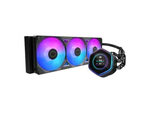 Cooler Master Atmos II 360 LCD FreeForm 2.0  AIO CPU Liquid Cooler, LCD Panel, Dual Chamber Pump, 400mm Tubing, SickleFlow Edge 360 ARGB PWM, R9|Ultra 9, AMD Ryzen AM5, Intel LGA 1851 Platform