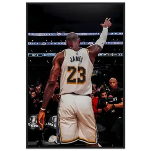 Lebron James - Shatterproof Plexiglass Wooden Framed Poster
