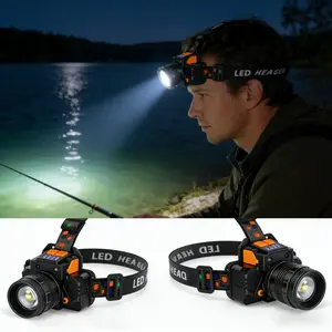 Rechargeable LED Headlamp with Adjustable Beam | 3 Modes & 90° Tilt Headlight for Running, Camping & Hiking