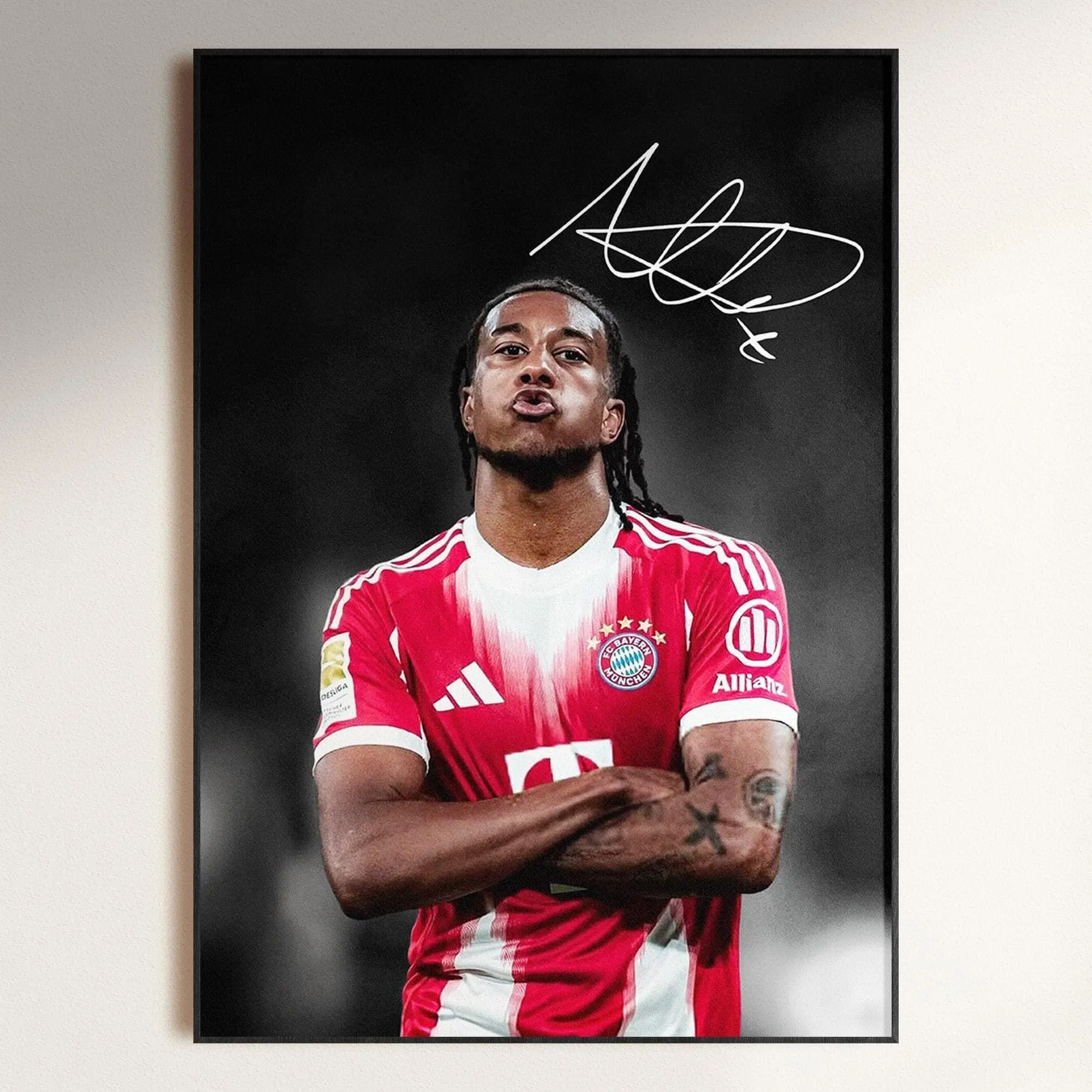 Michael Olise Poster Signed Football Poster, Soccer Decor Download( Unframed - Print Only )