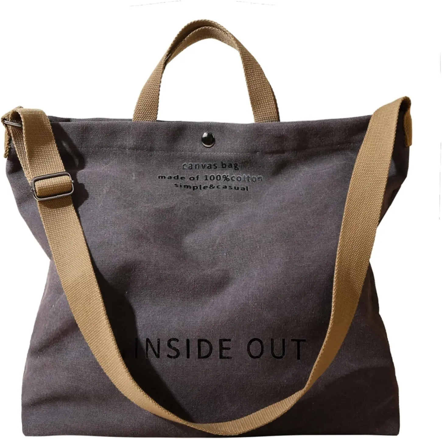Women Large Canvas Tote Handbags Casual  Work Bag Crossbody Top Handle Bag Cross- Handbags
