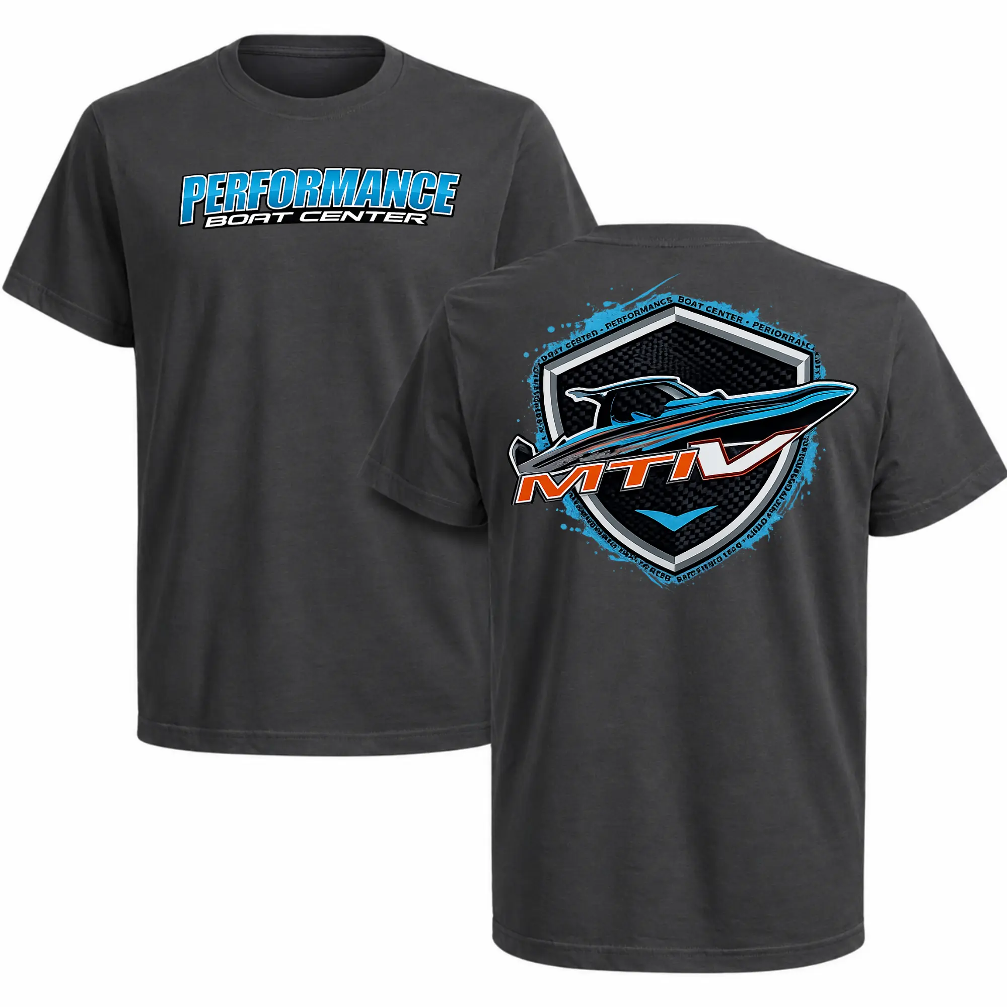MTI Performance Boat T-Shirt, Performance Boat Center Shirt, Offshore Boat Racing Tee, MTI Boat Graphic Shirt