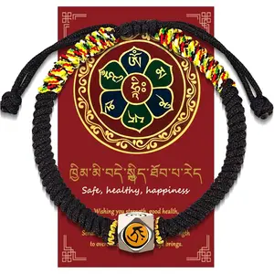 Red String Bracelet with Cinnabar Peaceful Buckle for Protection,Feng Shui Bracelet,Adjustable Chinese Bracelet Prayer Yoga Rope for Women Men