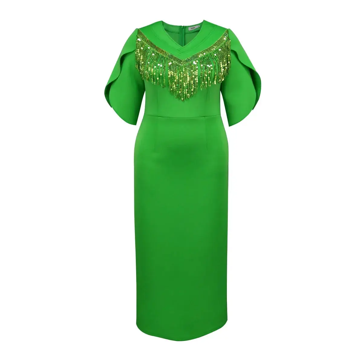 Elegant Macy African Party Evening Dresses for Women Autumn African Half Sleeve V-neck Polyester Long Macy Dress Green Gowns Outfits - TikTok Shop Elegant Macy African Party Evening Dresses for Women Autumn African Half Sleeve V-neck Polyester Long Macy Dress Green Gowns Outfits - TikTok Shop