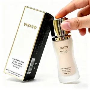 Flawless Foundation & Concealer Radiant Cover Hydration 45ml - No Flaws Lightweight Hydrating Perfect Gift for Moms & Busy Beauties - Cosmetic and Matte Hydrate