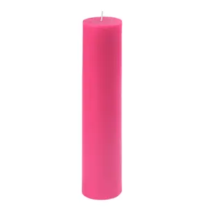 CPZ-2913-4 2 x 9 in. Pillar Candle, Hot Pink - 4 Piece