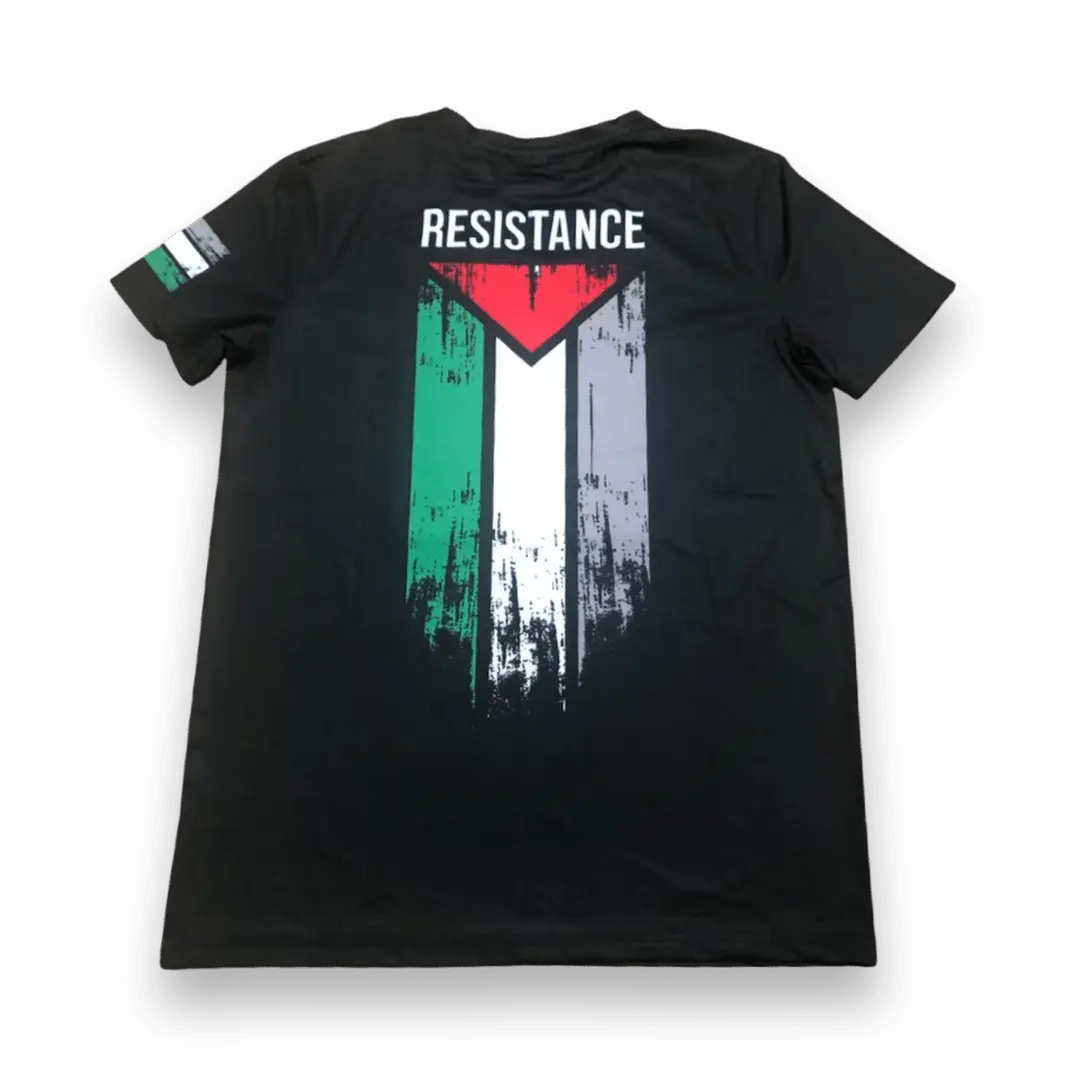 RESISTANCE FLAG SHIRT - BLACK