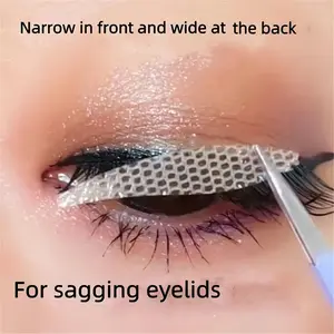 180pcs Waterdrop Eyelid Stickers, Enhance Round Natural Big Eyes, Arc Design for Easy Use, Immediate Lifting Effect, Hidden Look, Cosmetic Makeup Tool