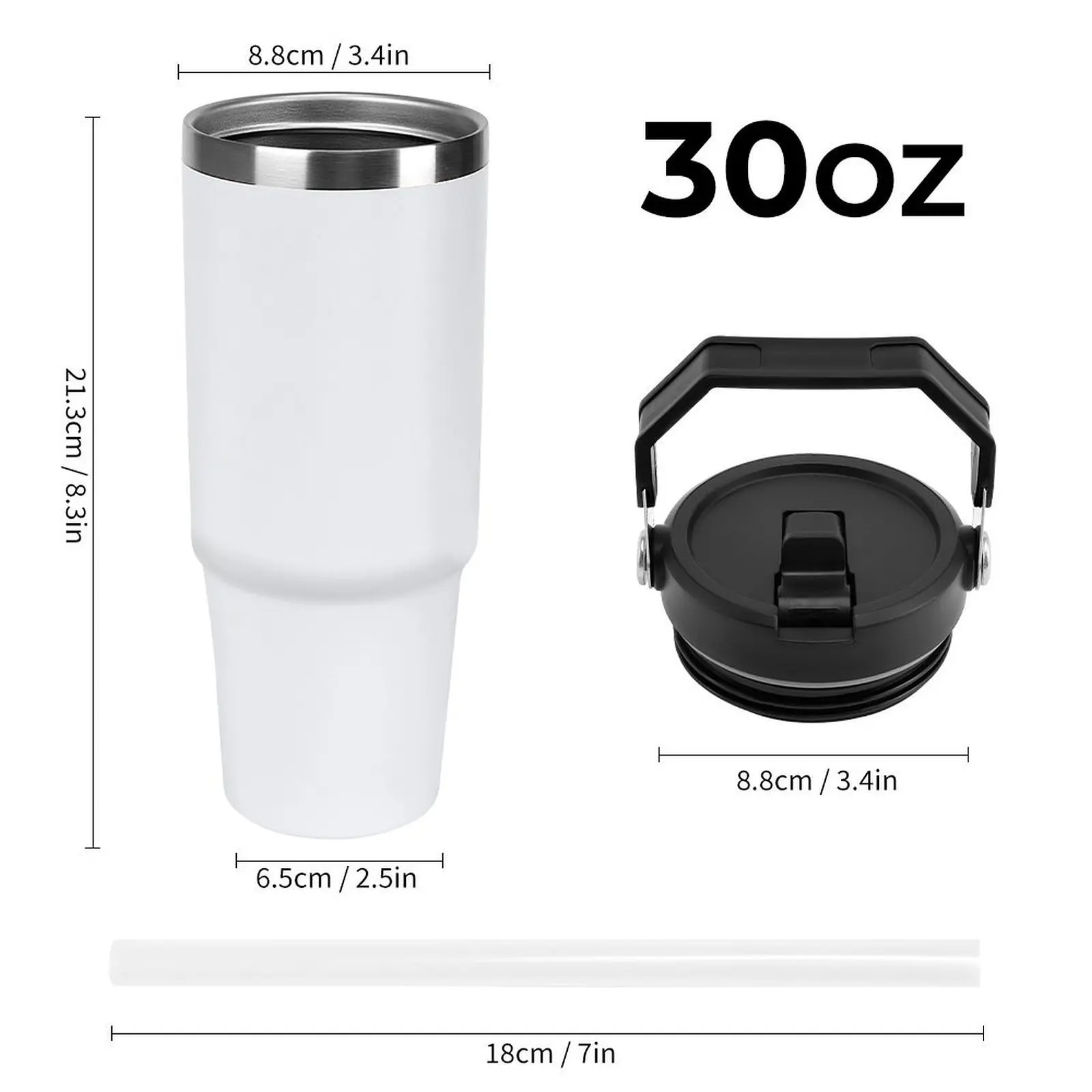 30oz tumblers 304 Stainless Steel Vacuum Insulated Travel Cup, Double Wall Anti-scald Water Bottle