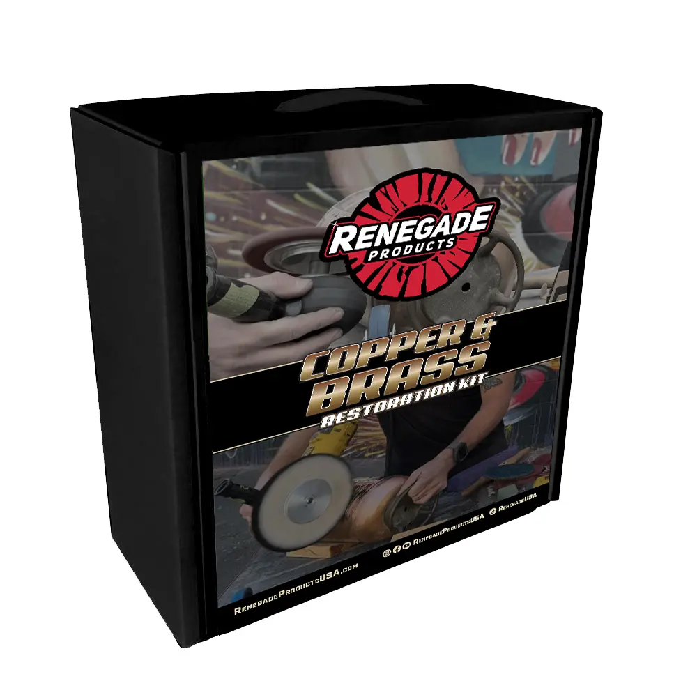 Renegade Products Copper and Brass Restoration Kit – Complete Polishing & Restoration Set for Jewelry, Antiques, Décor & More | Restore Shine, Remove Oxidation & Swirls Renegade Products Copper and Brass Restoration Kit – Complete Polishing & Restoration Set for Jewelry, Antiques, Décor & More | Restore Shine, Remove Oxidation & Swirls