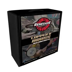 Renegade Products | Copper and Brass Restoration Kit – Complete Polishing & Restoration Set for Jewelry, Antiques, Décor & More | Restore Shine, Remove Oxidation & Swirls
