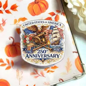 USA 250th Anniversary Phone Grip, 1776–2026 Patriotic Pop Socket, American Eagle Flag Phone Holder, Independence Day Gift, USA Freedom Phone Stand