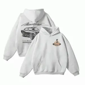 Unisex Cotton Graphic Hoodie - 1964 Vintage Muscle Car Tribute, Essential Lightweight Fleece Sweatshirt, Casual Pullover for Car Lovers, Graphic Hoodies for Women