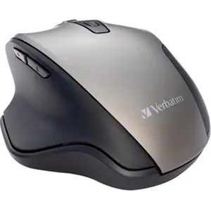 Verbatim  Silent Ergonomic Wireless Blue LED Mouse - Graphite - Blue LED - Wireless