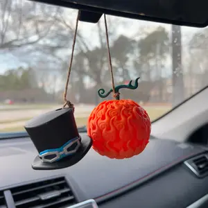 Sabo Hat and Flame-Flame Fruit Hanging Accessory One Piece