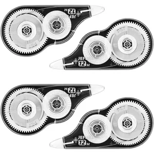 4 Pcs Correction Tape 39.37 Ft White Tear-Resistant Bulk Instant Corrections Easy to Use Applicator for School Office Note Taking Journal Tape Width 0.2 in Clear