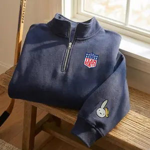 Embroidered Bunny Crewneck – Music Inspired Streetwear | Unisex Sweater