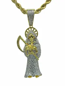 Santa Muerte (14K Gold Finish)