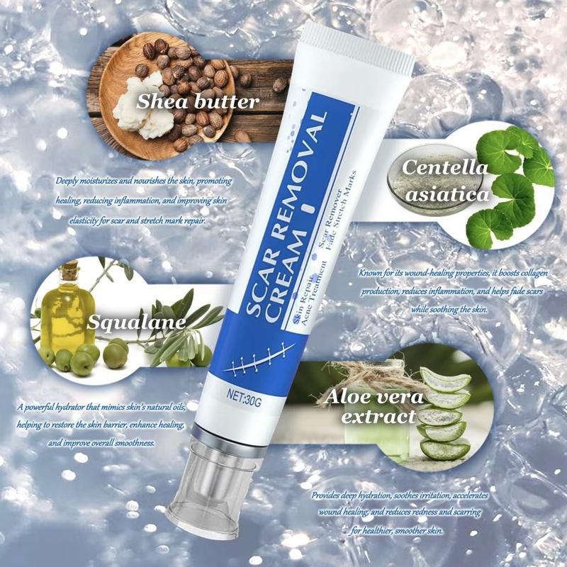 Professional Scar Removal Gels, Advanced Silicone Scar Removal Cream for Burn,Acne Old Scar Removal Cream for Face & Body | Fades Dark Scars