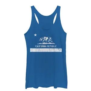 Women's Lost Gods Classic California Republic Bear Racerback Tank Top