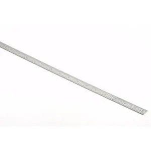 SPI Flexible Steel Rule - 48" OAL, 3/4" OAW, 5R Graduation, 1/100" 1/32" 1/64" Graduations, Satin Chrome-Plated, Silver, Model 13-962-6