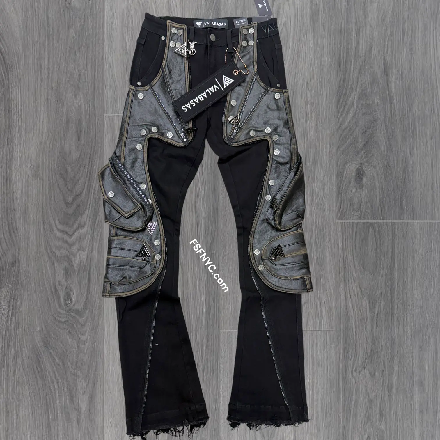 Valabasas - stacked Royal Guard  Jeans - Jet Black- 1130