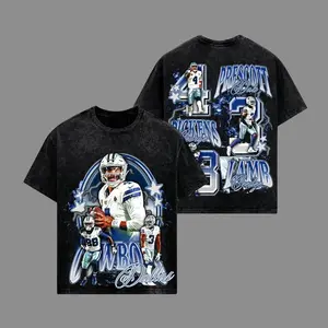 Game Day Outfit Cowboys Prescott Lamb Pickens Champions Acid Washed Lightweight 100_ Cotton T-Shirt, The America's Team Shirt, Sunday Football Shirt, Game Day Shirt