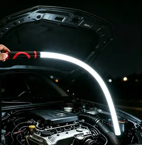 Bendable Mechanic LED Work Light - 29in Flexible Shaft Flashlight Stick, 3 Adjustable Modes, Long Battery Life, Professional Gear for Tight Space Detection, Daily Equipment Maintenance, Father's Day Gift