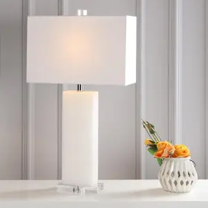 JONATHAN Y Tiggie Alabaster LED Table Lamp , for bedroom, living room, foyer, hallways, dining room, dorms
