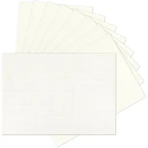5x7  Linen Paper Textured Cardstock,  Light Cream Wedding Invitation Cardstock 80 lb Linen Paper for Printing, Invitations, Arts & Crafts and Business Cards,100 Pack