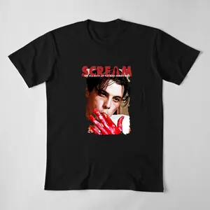 Scream Movie Shirt, We All Go A Little Mad Billy Loomis, Scream 90s Horror Movie Shirt, Fan Gifts, Made In US, Short-Sleeve T-Shirt