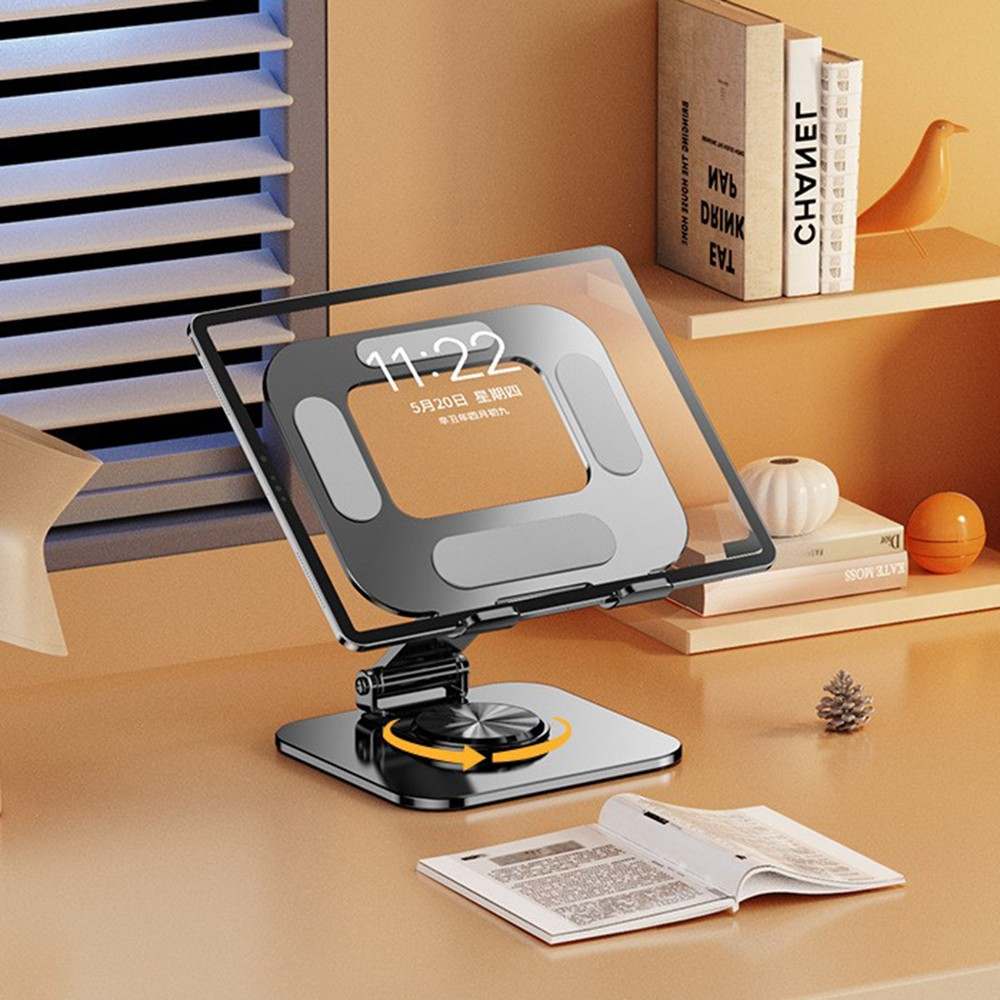 360° Rotation Desk Tablet Mount, Thermal Design for Portable Monitor, Aluminum Alloy Adjustable Phone Stand Holder, Universal Fits for iPhone,for iPad Pro 11/10.5/9.7 iPad Mini 4/3/2/1 iPad Air 5/4/3/2,for Samsung Galaxy Tab Series, For Lenovo Tab Series