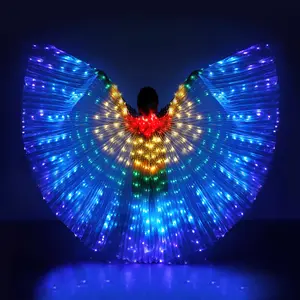 Christmas Party Glittering LED Light-Up Butterfly Wings 360° Flexible and Adjustable Angel Wings Fun Party Gifts Christmas Presents Party Decorations Weddings Concert Attire Glamorous Costumes