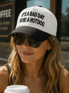 Embroidered Baseball Hat for Men and Women, Casual Fitted Design, All-Season Outdoor Fashion Accessory, Trendy Letter Pattern, Embroidered Snapback Hat
