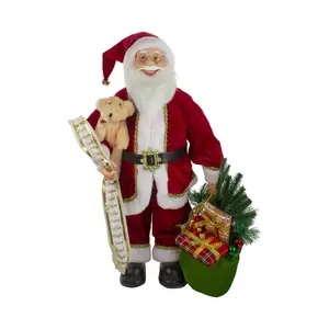 Northlight 2' Standing Santa w/ Presents & Naughty/Nice List